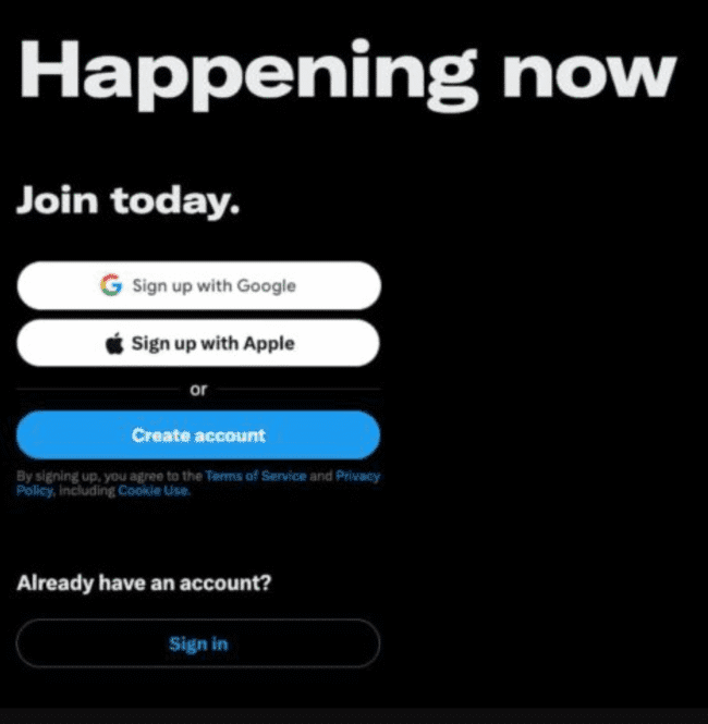 استخدام منصة x