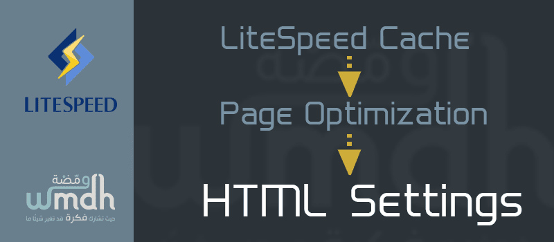 اعدادات HTML Settings في LiteSpeed Cache