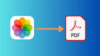 طريقة تحويل الصور إلى PDF