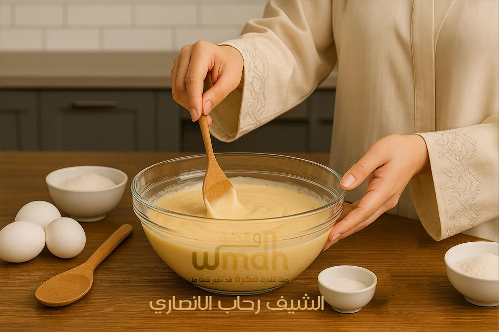طريقة عمل كيك الفانيلا الهش 1