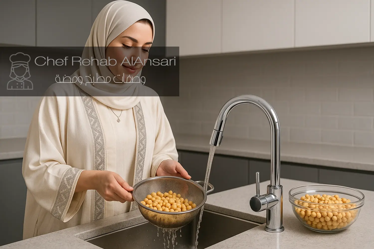 غسيل الحمص 12 ساعة وصفة الفلافل المقلية