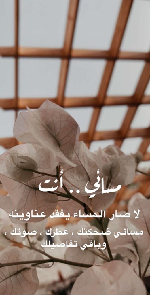 مساء الحب عبارات رومانسية دافئة