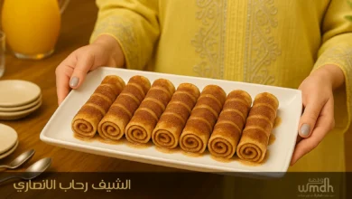 وصفة سينابون التورتيلا حلى سريع بالتورتيلا الجاهزة وصوص الكراميل
