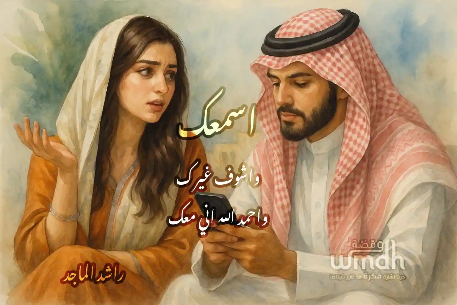 كلمات اسمعك كمل كلامك راشد الماجد