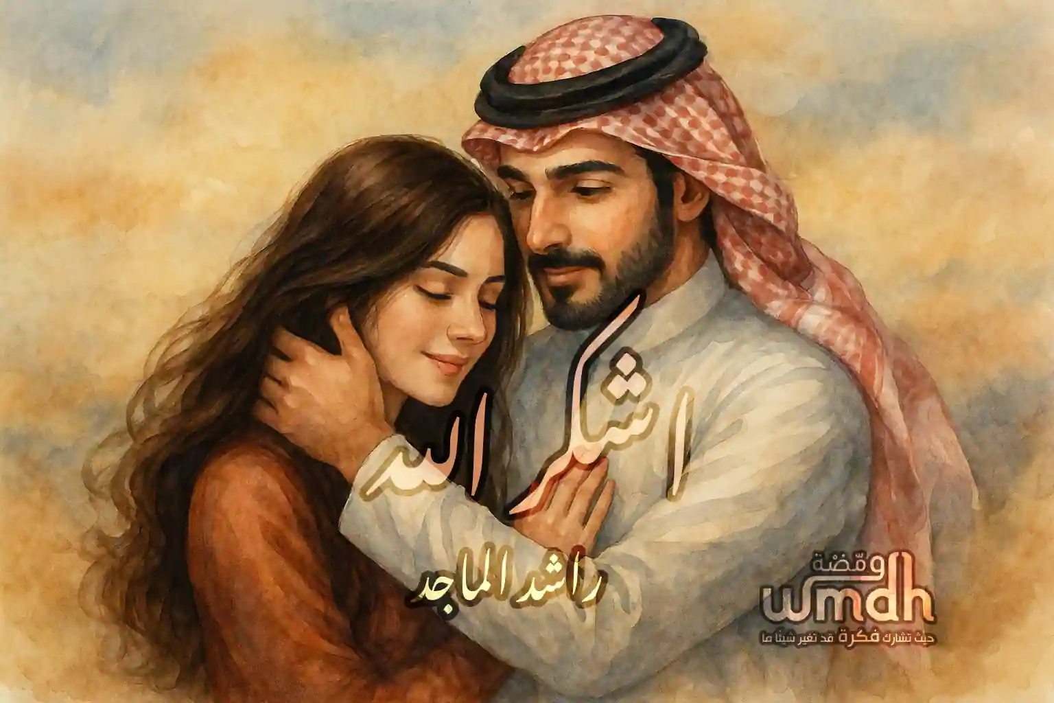 كلمات اشكر الله راشد الماجد