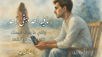 كلمات مافيه احد راشد الماجد