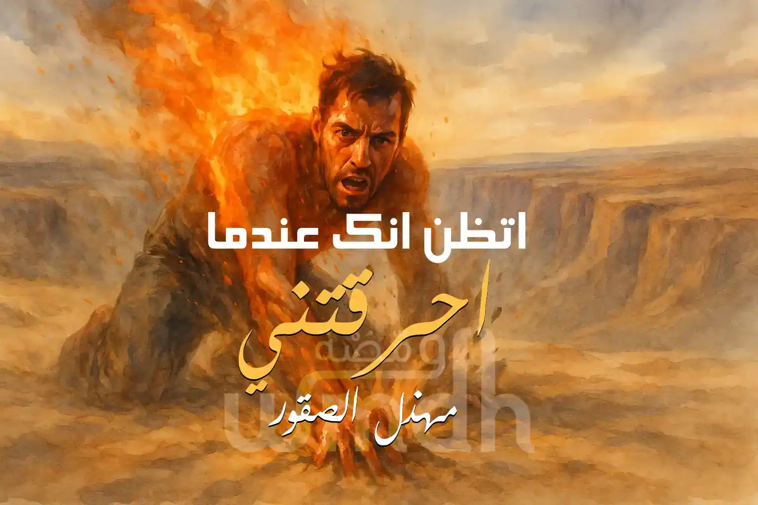 قصيدة اتظن انك عندما احرقتني مهذل الصقور