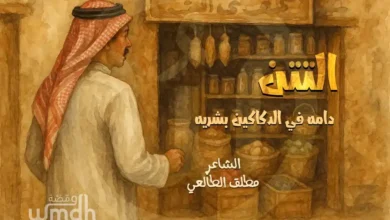 قصيدة التتن دامه في الدكاكين بشريه مطلق الطايعي