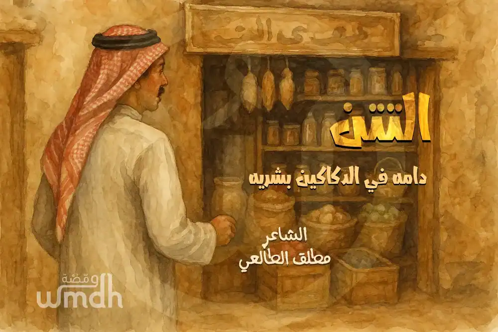قصيدة التتن دامه في الدكاكين بشريه مطلق الطايعي