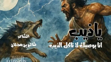 قصيدة ياذيب انا بوصيك لا تاكل الذيب