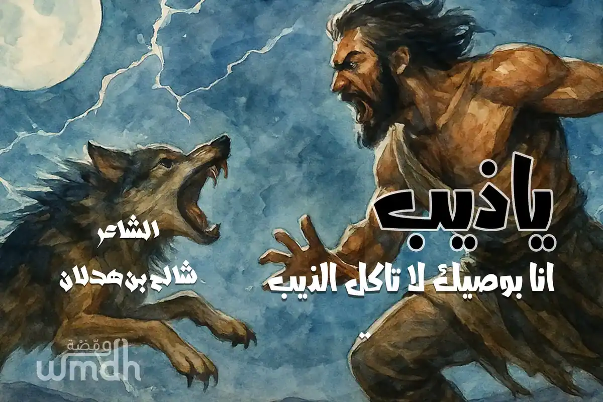 قصيدة ياذيب انا بوصيك لا تاكل الذيب