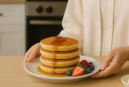 وصفة بان كيك هش وخفيف